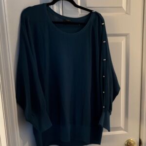 Talbots Teal Knit Top